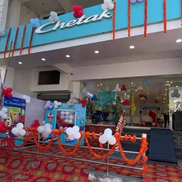 inauguration of the Chetak showroom in Bhilwara,Chetak showroom in Bhilwara, Sandeep Chetak, Chetak in Bhilwara